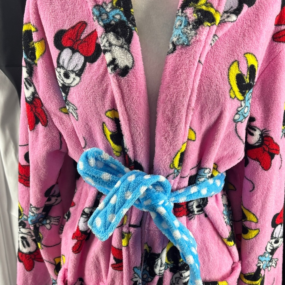 Disney Pink Kids Pajamas Robe - Picture 3 of 6
